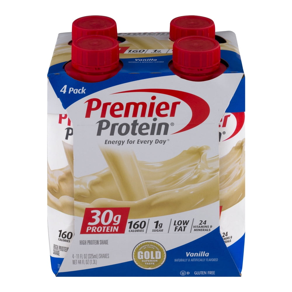 Premier Protein Shake, Vanilla, 30g Protein, 4 Ct - Walmart.com