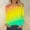Yellow, variant on Tittly Basic Tees T Shirts for Women Women's Fashion Round Neck Casual Gradient Color Long Sleeve Top T Shirt Womens Long Sleeve Tops Tshirts Shirts Green L
