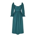 thumbnail image 3 of Gspmoly Robes d'Été pour Femmes 2025, Robe Longue Décontractée à Manches Courtes d'Été à Col en V à la Mode pour Femmes, Robes de Vacances pour Femmes Économies d'Été Liquidation, 3 of 5