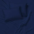 thumbnail image 1 of Cotton House - Wrinkle-Free Microfiber Sheet Set, King Size, Dark Blue, 1 of 3