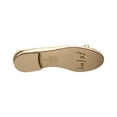 thumbnail image 4 of French Sole Emerald Leather Flat, 6, Gold, 4 of 5