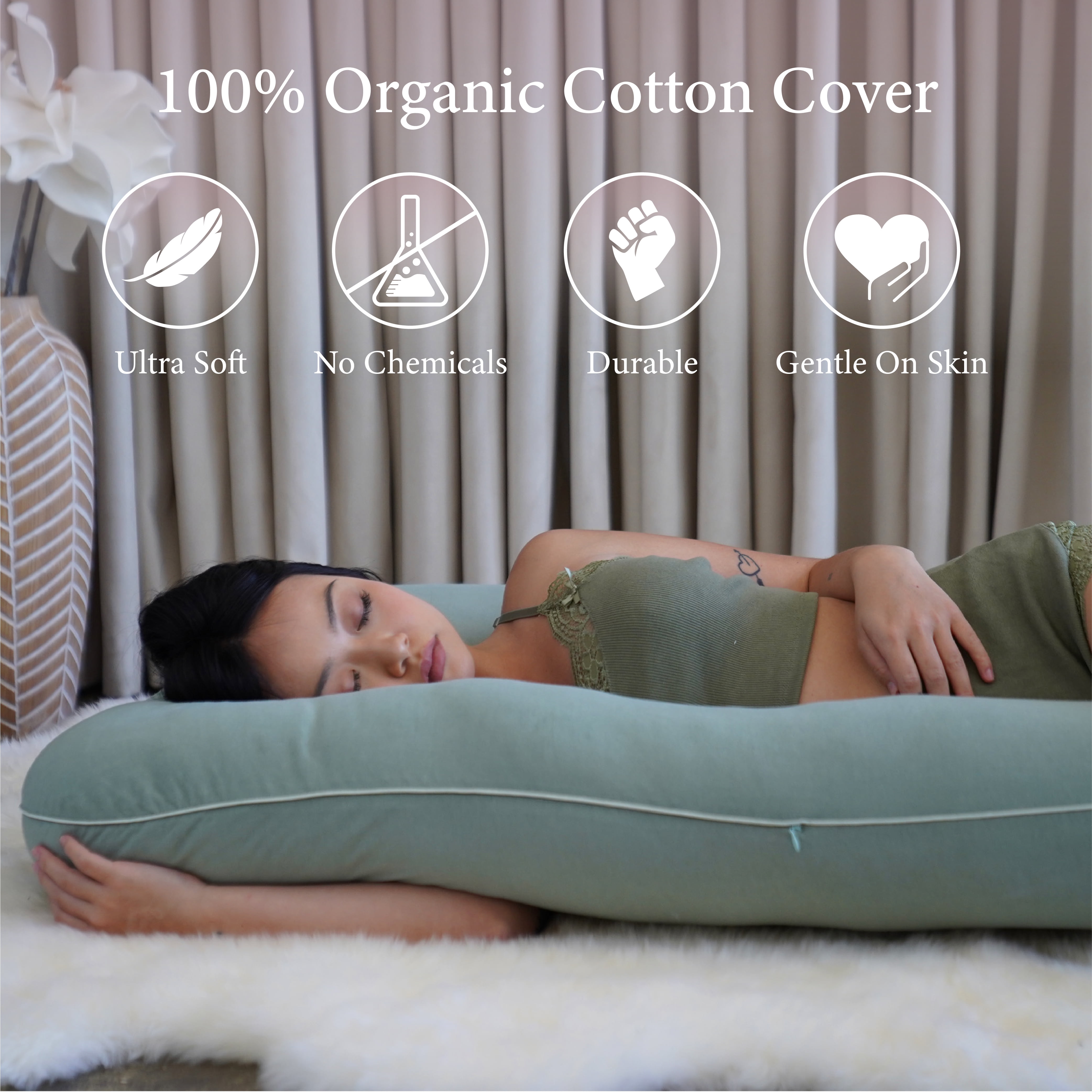 Organic Cotton Sleep Pillows - Organic Pillows - EntirelyEco