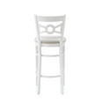 thumbnail image 5 of Linon Teresa White Barstool W Uph Seat, 5 of 16