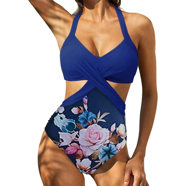 Traje de baño Sexy a la moda con espalda descubierta para mujer, falda de Color sólido, estilo colgante con cuello, traje de baño de aguas termales, Tanga