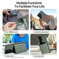 thumbnail image 6 of Allytechgroup Compatible with Magsafe 2 in 1 Detachable Samsung Galaxy S25 Ultra Wallet Case, PU Leather RFID Blocking Flip Kickstand with Card Holder for Samsung Galaxy S25 Ultra, Green, 6 of 9