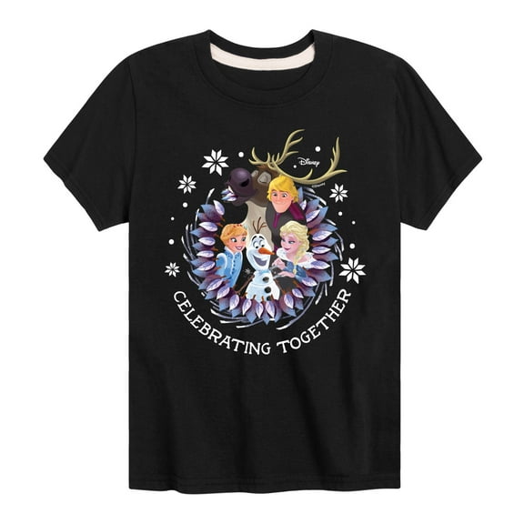Frozen 2 - Celebrating Together - Toddler And Youth Short Sleeve Graphic T-Shirt