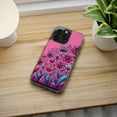 thumbnail image 5 of DistinctInk Hybrid (Acrylic / TPU) Clear Slim Fit Case for Apple iPhone 13 Pro MAX (6.7" Screen) - "Blooming Delight: A Colorful Cartoon Garden", 5 of 8