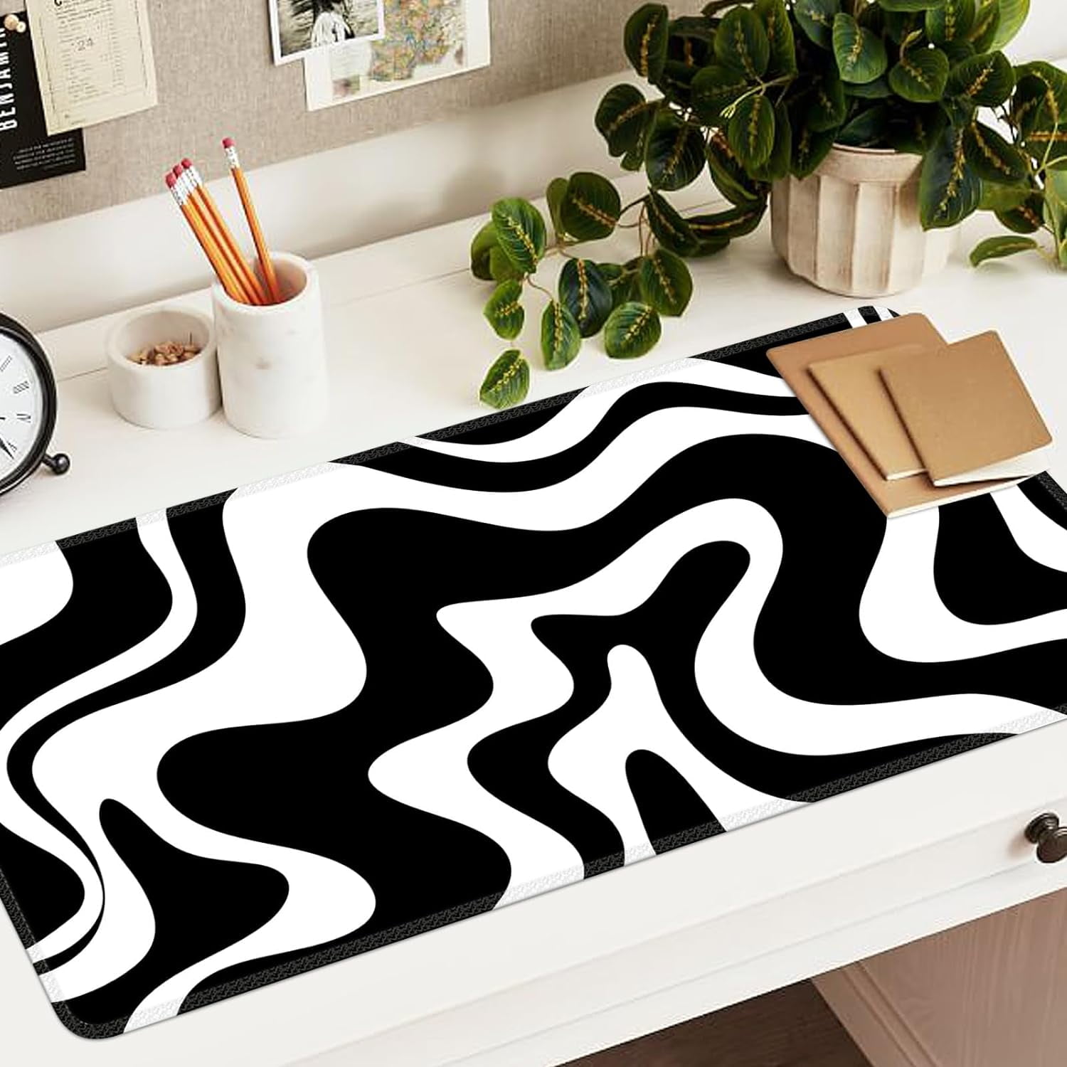 iCasso Desk Mat, Gaming Mouse Pad Wrist Support Set,4in1 XXL Large Mousepad : iCasso Extended Gaming Mouse Pad (35.4x15.7 in), Large