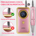 thumbnail image 4 of Pulidor Esmeril Taladro De Uñas Acrílicas 120 pcs 35000rpm Rosa, 4 of 5