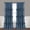 Dusty Blue 54"W x 84"L (Pack of 2), variant on Room Divider Window Curtains, Boho Ruched Blackout Window Treatments with 3 Rows of Butterfly Flowers, Rustic Rod Pocket Drapes for Living Room, 100" W x 84" L, Peach Pink (LQ-30)