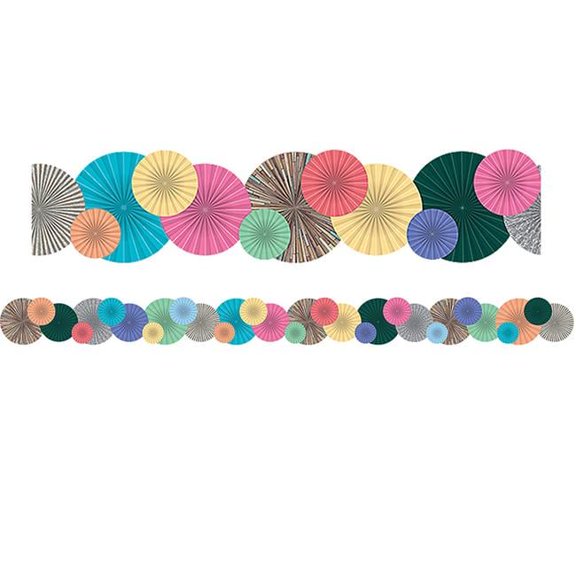 Fans Die-Cut Border Trim Home Sweet Classroom - Pack of 6