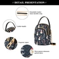thumbnail image 4 of FORMRS Crossbody Bag for Women Quilted Travel Shoulder Cell Phone Purse with Chain Strap Handbag, Jolly Snowman, 4 of 7