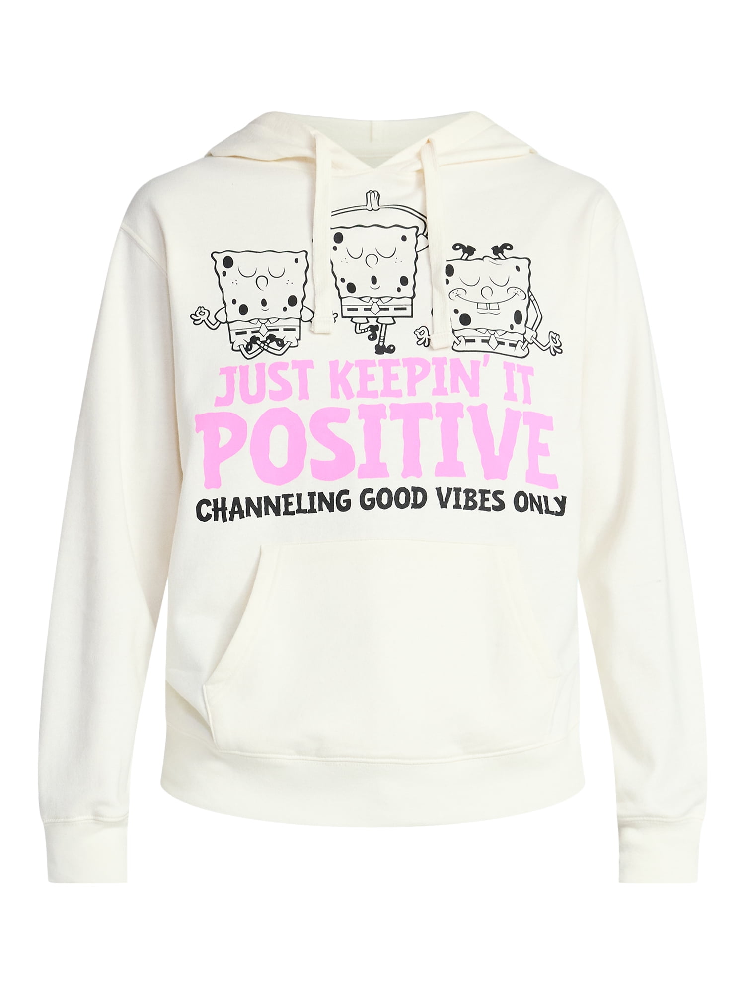 SpongeBob SquarePants Women's Hoodie with Long Sleeves, Sizes XXS-XXL
