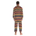 thumbnail image 4 of FORMRS Onesies Pajama for Adults Unisex Hoodie Winter Jumpsuit One Piece Sleepwear, Sizes S-2XL, Brown Geometric, 4 of 7