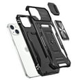 thumbnail image 2 of For Apple iPhone 15 Pro (6.1") Hybrid Case with Rotation Ring Stand Shockproof & Camera Window TPU Armor Dropproof Cover ,Xpm Phone Case [ Black ], 2 of 8