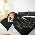 thumbnail image 4 of Feelyou Bohomian Sun Moon Full Size Comforter Sets, Mystic Astrology Bedding Comforter Set, Black Gold Bedding Sets, Super Cozy Room Decorative, 3 Piece, 4 of 8