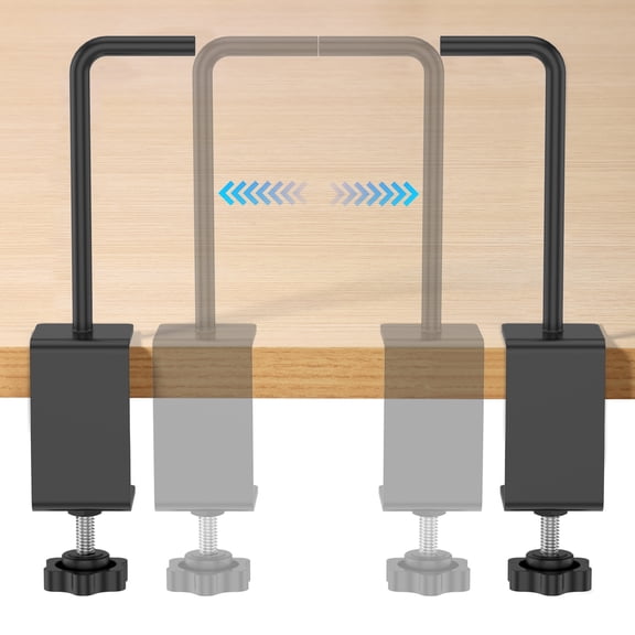 Ikoopy Craft Paper Roll Holder Tabletop Dispenser Easy Install Adjustable Desk Mount Paper Roll Dispenser for Table from 0 to 4.57 cm