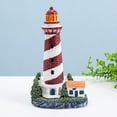 thumbnail image 4 of Figura de faro de resina, modelo de faro para hotel, oficina, dormitorio, recuerdo de fiesta. Rojo, 4 of 9