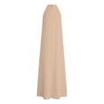thumbnail image 5 of Taqqpue Women Halter Maxi Dress Sleeveless V Neck Plus Size Sundress Loose Fit Flowy Swing Solid Color Beach Long Dress for Women, 5 of 7