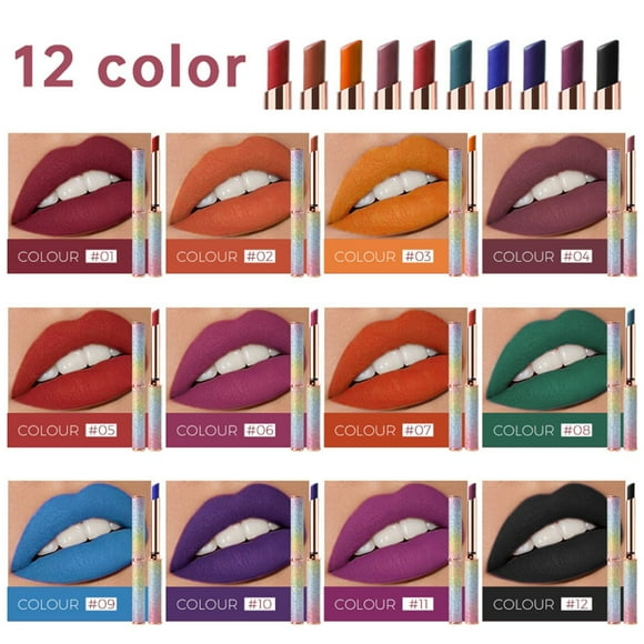 Clearance! ZTTD Star Lipstick Ladies Beauty Sexy Moisturizing Long Lasting Matte Lip Gloss Lipstick Long Lasting Wear Resistants Non Stick Cup Non Fading Lip Gloss Lipstick