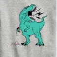 thumbnail image 3 of Instant Message - T-Rex Ice Cream - Toddler & Youth Crewneck Fleece Sweatshirt, 3 of 6