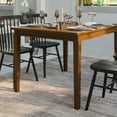 thumbnail image 3 of Emma + Oliver 47" Rectangle Wooden Dining Table for 4 in Matte Brown, 3 of 12