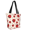 thumbnail image 2 of Fotbe Red Ladybug Pattern Beach Tote,Shoulder Handbag,Spacious Tote Bag,Lightweight Travel Bag,Versatile Shopping Bag, 2 of 9
