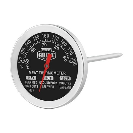 Expert Grill Stainless Steel Meat Thermometer  with Dial ,0.09lbs