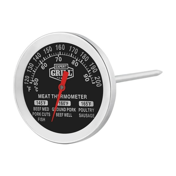 Expert Grill Stainless Steel Meat Thermometer  with Dial ,0.09lbs