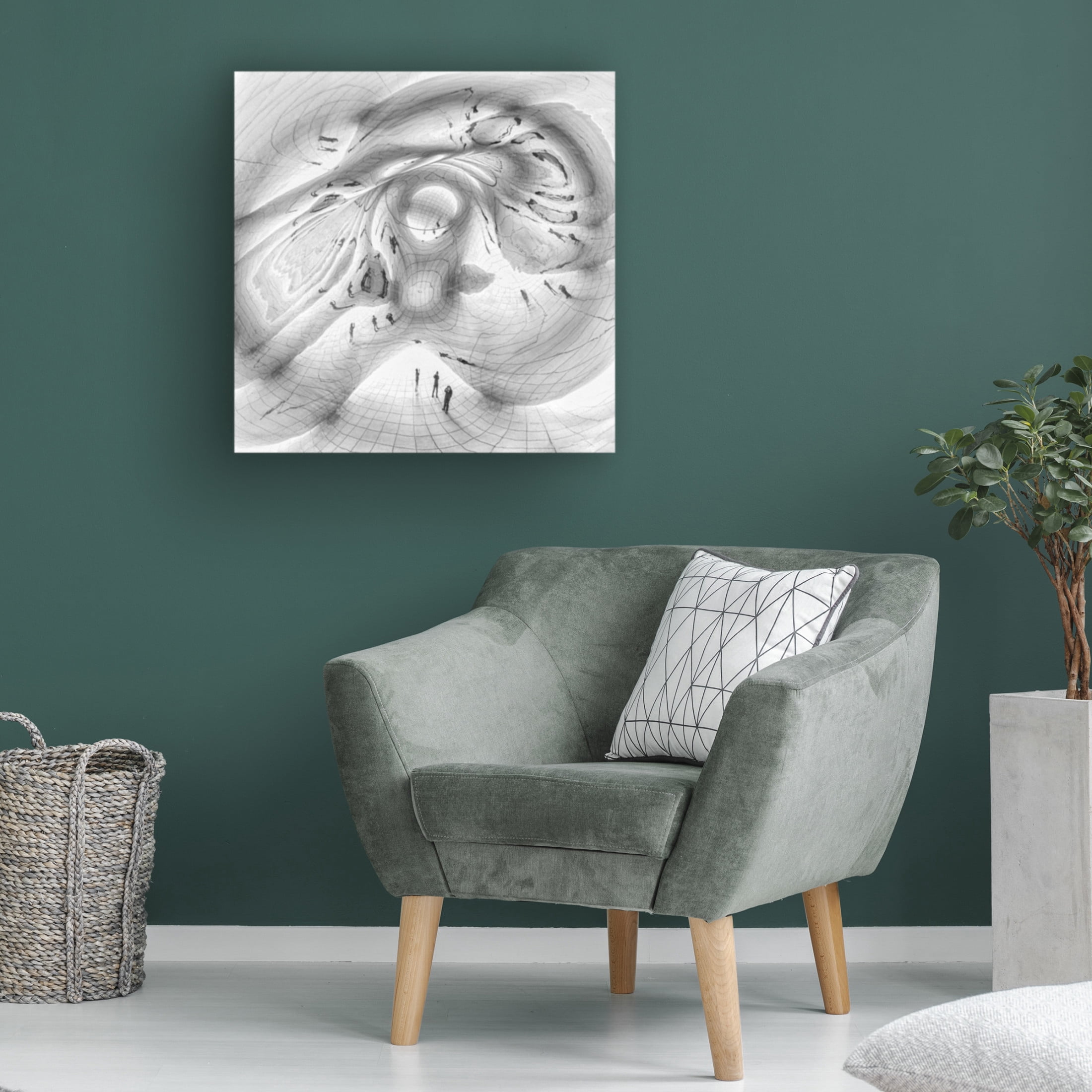 Trademark Fine Art Yi Pan Step in Cloud Gate Canvas Wall Art