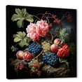 thumbnail image 2 of Designart "Renaissance Grapes Fruit Painting II" Food & Beverage Framed Wall Art - Pink Fruits Bedroom Framed Canvas Wall Art, 2 of 6