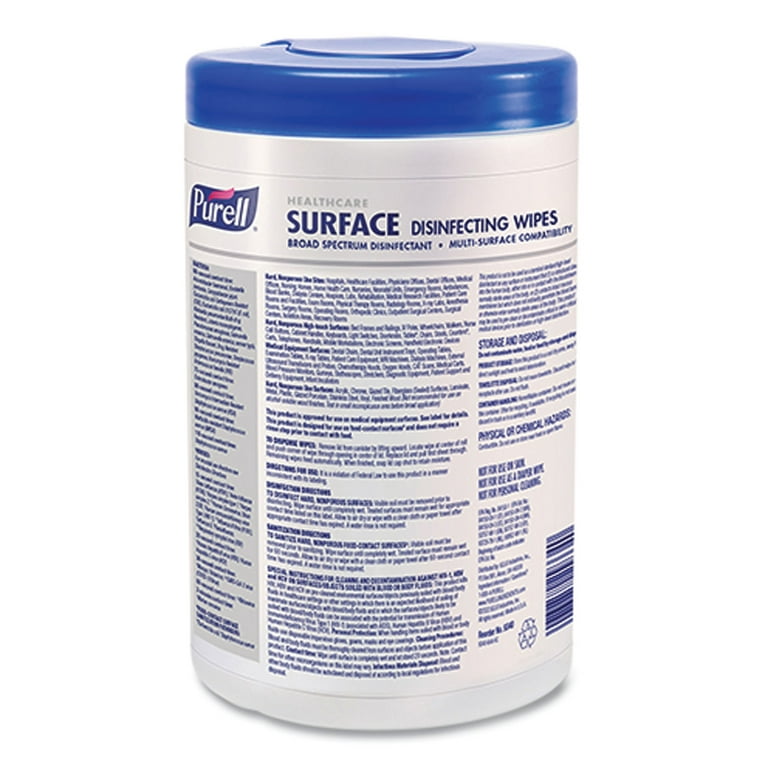 Healthcare Surface Disinfecting Wipes, 1-Ply, 7 Healthcare Surface Disinfecting Wipes, 1-Ply, 7