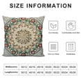 thumbnail image 5 of BANET Throw Pillow Cushion Cover, Mosaic Art Pattern Floral Forms , Decorative Square Accent Pillow Case 12x12in, 5 of 5