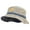 Khaki Navy, variant on Jewish Star of David Embroidered Big Size Reversible Bucket Hats - Putty Black XL-2XL