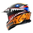 thumbnail image 6 of 1Storm Adult Motocross BMX MX ATV Dirt Bike Helmet Racing Style SC09SCLS; Shark Orange, 6 of 6