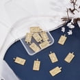 thumbnail image 4 of Caja de 12 amuletos de tarot, cartas del tarot, latón chapado en oro real de 18 quilates, micropavé de circonita cúbica, colgantes de rey, reina y sol., 4 of 9