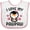 White and Pink, variant on Inktastic I Love My Pawpaw with Cute Penguin and Hearts Girls Baby Bib