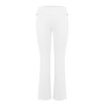 thumbnail image 3 of IYYVV Y2k Pants Flare Fold Over Waist Leggings Wide Leg Lounge Wide Leg Yoga Pants for Women Skinny Fleece Sweatpants Women Solid Color Tights Hide Belly Fleece Pajama Pants White L, 3 of 4