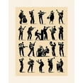 thumbnail image 2 of Geraud, Philippe 15x18 Black Ornate Wood Framed with Double Matting Museum Art Print Titled - Jazz, 2 of 4