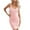 #096 Pink-A10, variant on Tianiyouqing Casual Dresses for Women 2025 Mini Ribbed Knit Bodycon Square Neck Trendy Short Dresses Tight Sleeveless Tummy Control 2025 Sundresses Pink L
