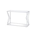 thumbnail image 1 of Acme Furniture 83484 Sofa Table, Clear Glass & Chrome Finish, 1 of 2