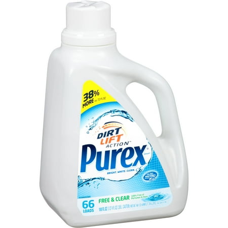 Purex Dirt Lift Action Free & Clear Laundry Detergent, 100 fl oz