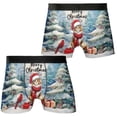 thumbnail image 3 of Merry Christmas Maine Coon Enjoys Catmas Winter Xmas Holiday All Over Print Boxer Briefs Underwear for Men Dad Cat Lover Kitten Owner Gifts - 02022, 3 of 6