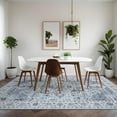 thumbnail image 2 of Hasoo 9' x 12' Area Rug for Living Room Boho Vintage Rug Non Slip Throw Rugs Floral Bedroom Rug, Blue, 2 of 6