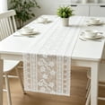 thumbnail image 7 of CuiLiyq Lace Table Runner, Hollowed Out Floral Design, Rectangular Tablecloth for Dining Room Tea Table and Home Decor, 11.8" x 70.9", 7 of 7
