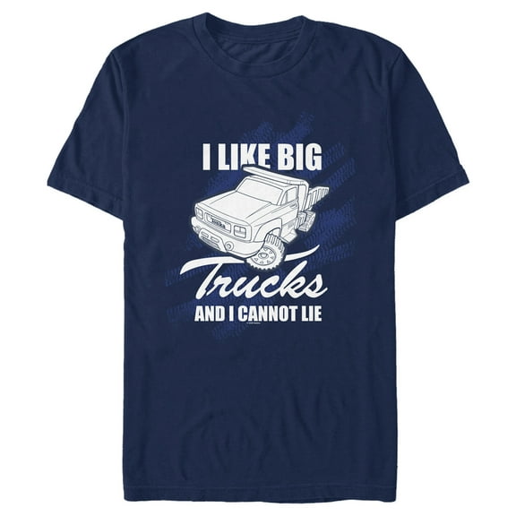 Men's Tonka I Like Big Trucks  Graphic Tee Navy Blue Large