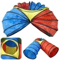 thumbnail image 3 of Tienda para niños CUTICAT Playhouse al aire libre Multicolor 248x46cm rojo + azul, 3 of 7