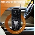 thumbnail image 3 of 20oz Sun and Moon Skull Floral Ghost Tumbler Stainless Steel Halloween Cup Psychedelic Stars Spider Vacuum Insulated Travel Coffee Mug with Splash-Proof Lid Metal Straw, 3 of 6