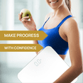 thumbnail image 3 of INEVIFIT Bathroom Scale, Highly Accurate Digital Bathroom Body Scale, Measures Weight up to 400 lbs. Includes a 5-Year Warranty - White, 3 of 7