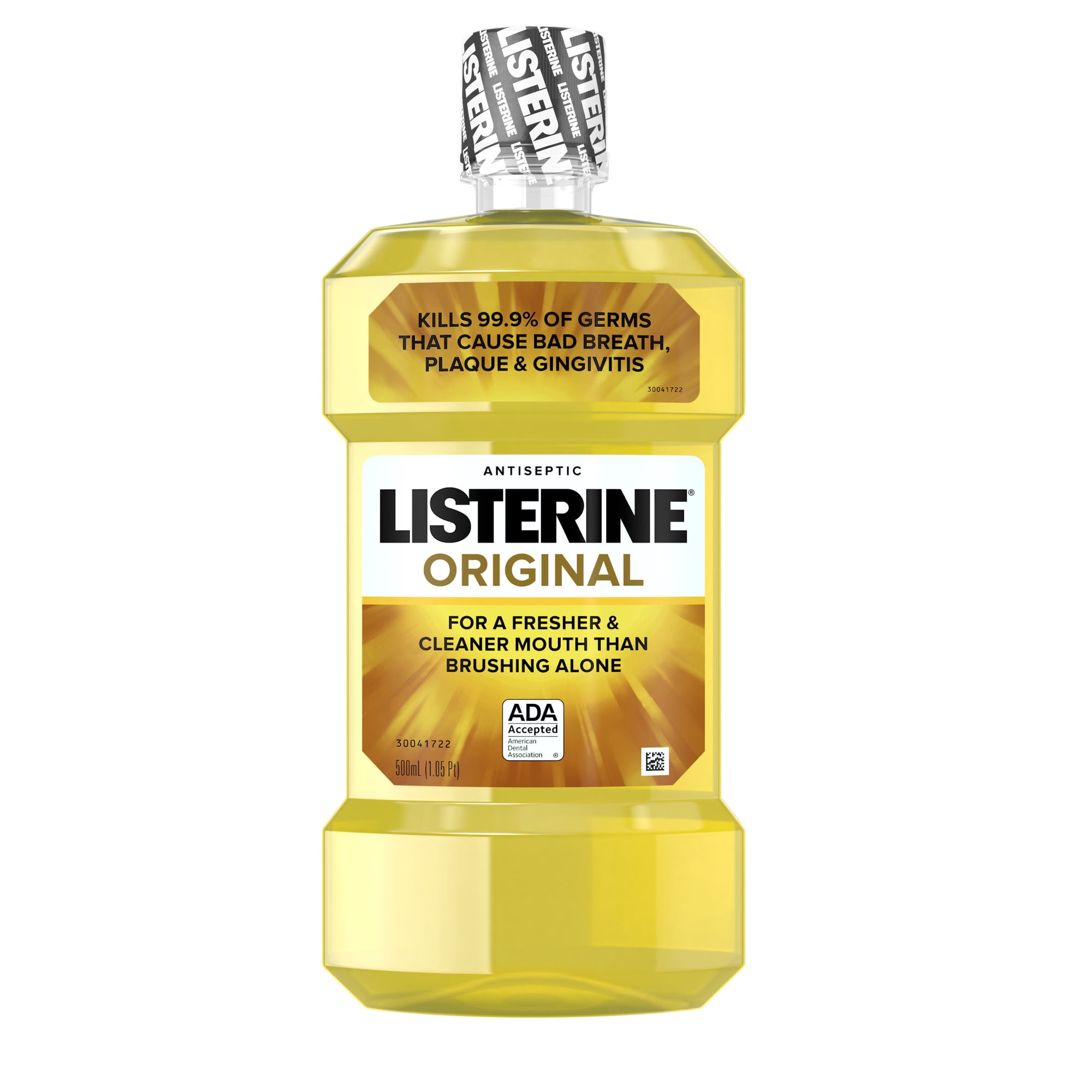 Listerine Original Antiseptic Oral Care Mouthwash, Bad Breath, 500 mL